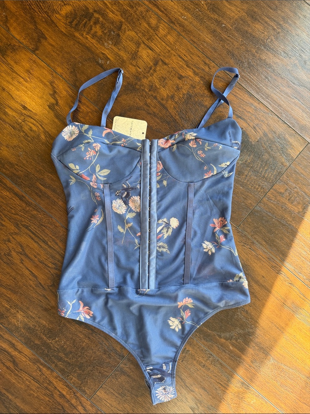 Free People Floral Bodysuit